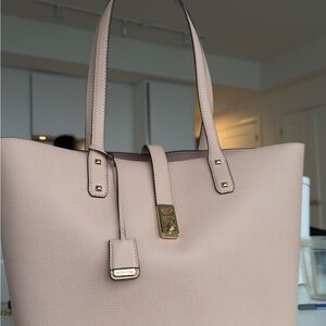 Elegant Pink Michael Kors Leather Tote Bag
